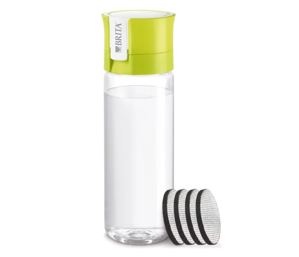BRITA Fill & Go butelka-limonkowa 0.6l + 4 wkłady filtrujące - 1072999 - zdjęcie